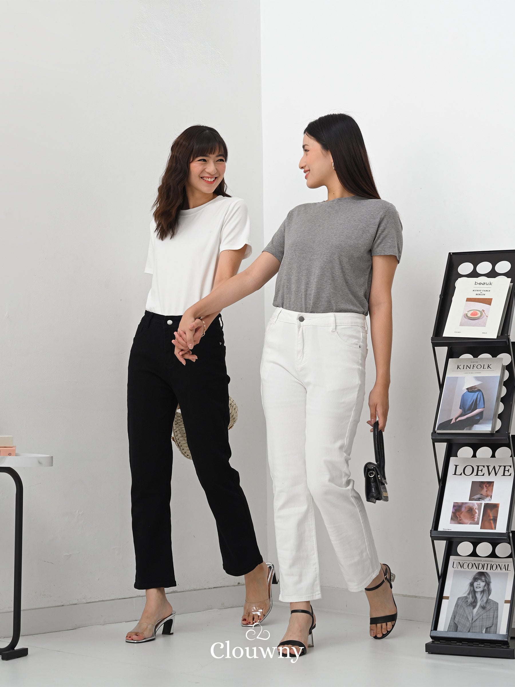 Soira Denim Pants - White